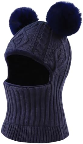 Winter Baby Knitted Hat with Pompom for Kids Boys Girls