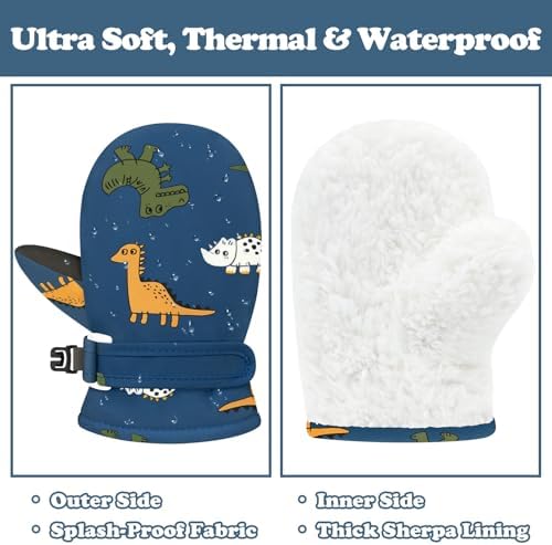 Thickened Waterproof Gloves for Babies - Stay Warm Comfortable