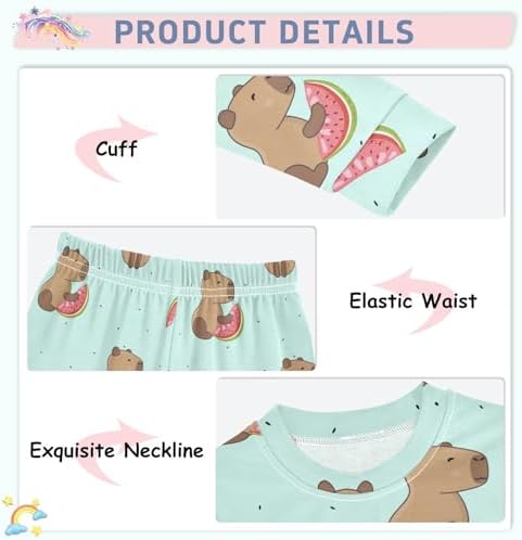WIFIU Kids Pajama Sets Soft Cotton Long Sleeve Perfect for Sleep Play