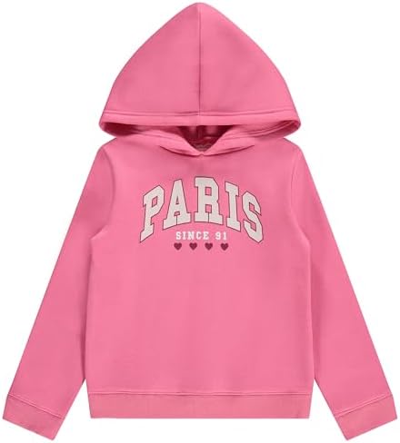 BTween Girls Hoodie Sweatshirt Set - Pack of 3 with Full and Half Zips