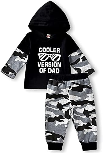 AalizzwellStylish Baby Boys Hoodie Pants Set for Winter