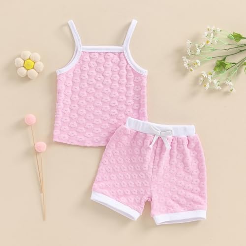 Hnyenmcko Super Cute Toddler Girl Summer Tank Shorts Set