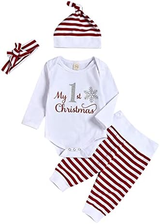 Charming Christmas Letter Print Romper for Babies Soft Cozy