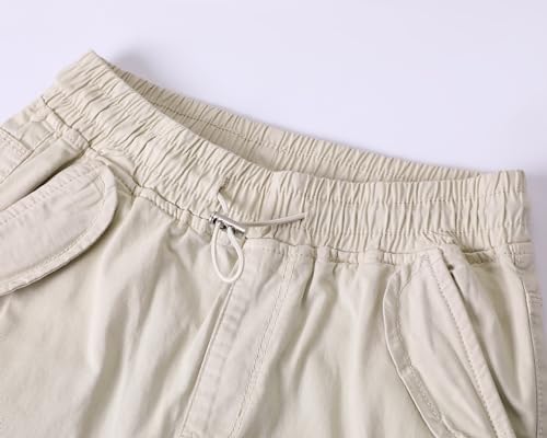 Stylish Cargo Pants for Kids Khaki Wide Leg