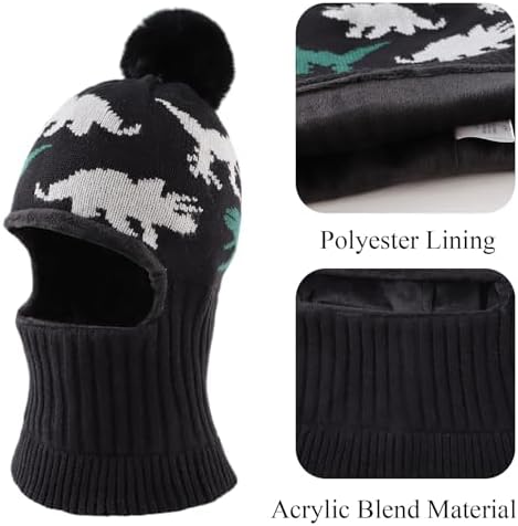 Winter Baby Knitted Hat Scarf for Kids