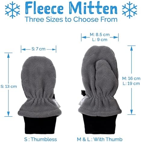 Warm Winter Fleece Mittens for toddlers super soft and easy on