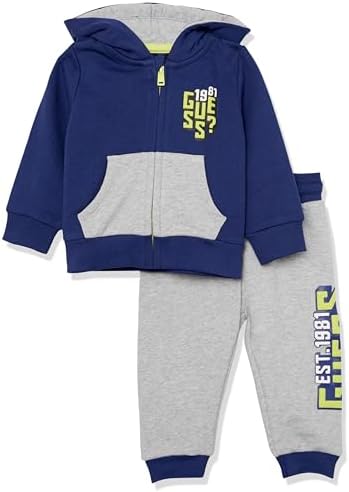 French Terry Screen and Puff Print Logo Zip Up