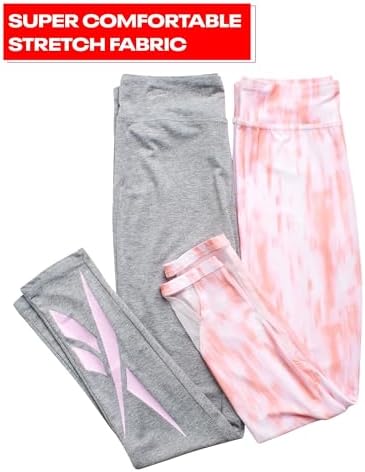 Reebok Girls Stay Charming Active Performance Leggings - 2-Pack