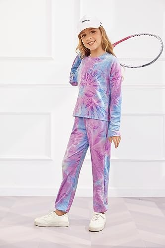 Arshiner Girls Tie-Dye Outfits Set