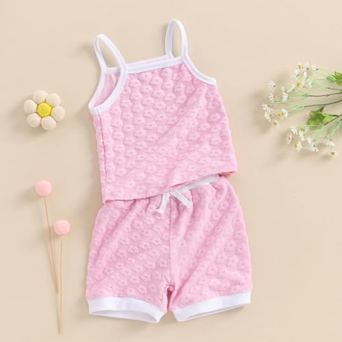 Hnyenmcko Super Cute Toddler Girl Summer Tank Shorts Set
