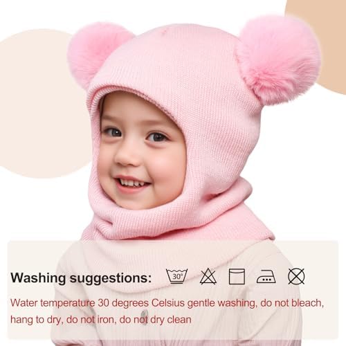 Ewaycom Polar Bear Winter Hat Set for Kids