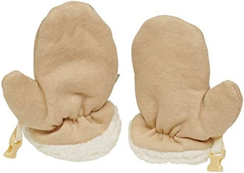 Sherpa Lined Fleece Baby Mittens for 024 Months