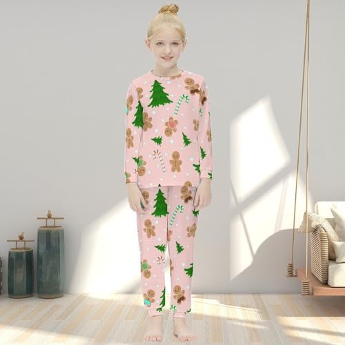 Christmas Gingerbread Thermal Underwear Set for Girls