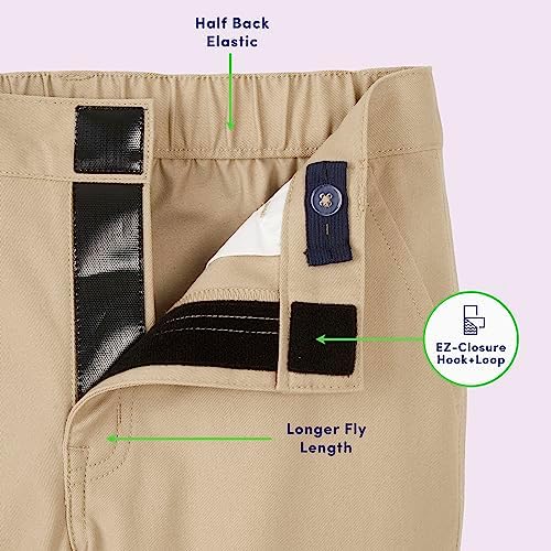 French Toast Girls Adaptive Straight Leg Stretch Twill Pant