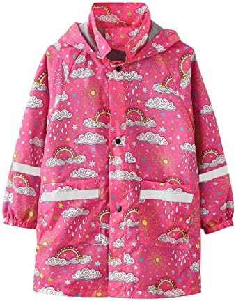 EnJoCho Girls Raindoll Warm Windproof Water-Resistant 8-9 Year Old Winter Coat