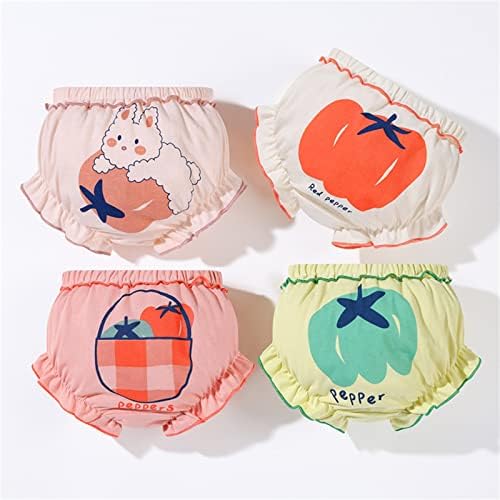 Cute Ruffle Baby Short 4-Pack - Soft Stretchy Absorbent