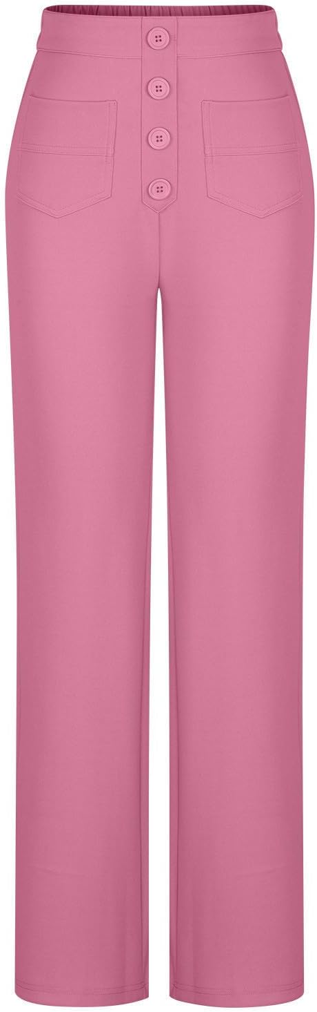 Girls High Waist Yoga Pants with Kickback Design and Side Pockets