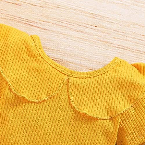 Sunflower Cotton Ruffle Top Bow Shorts Set