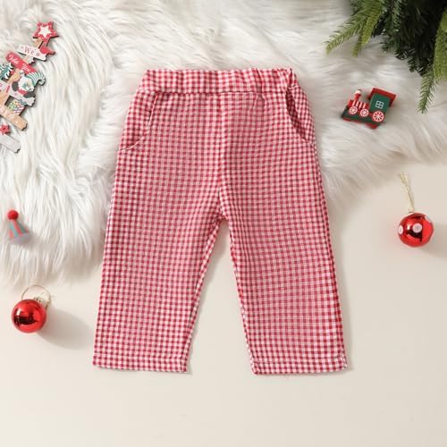 Christmas Kids Boys Girls Outfit - Santa Warm Sweater Pants Set