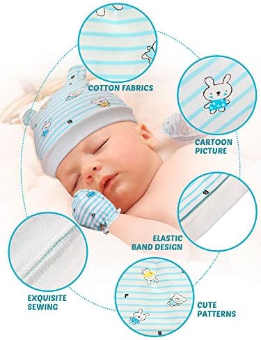 Geyoga Newborn Cap Mitten Set