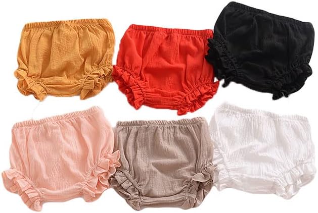 3-Piece Reusable Cotton Bloomer Shorts for Babies Soft and Stretchy