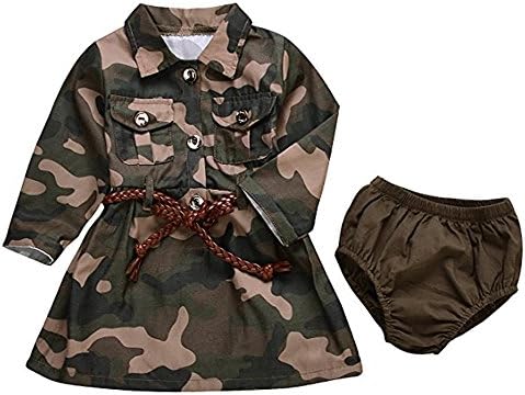 IWOKA Baby Girls Camouflage Skirt Set