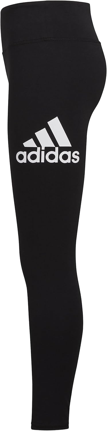 Adidas Girls Fitted Sportswear Logo Leggings