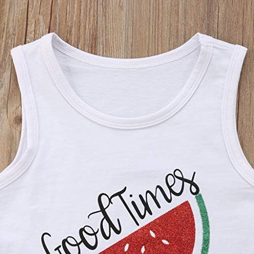Perfect Ripped Denim Watermelon Print Set for Baby Girls 1-4 Years