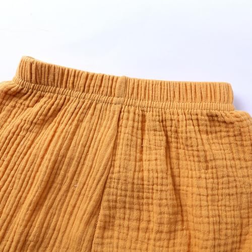 RUKOSU Baby Unisex Cotton Linen Shorts