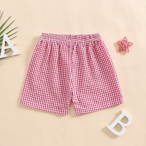 Gingham Plaid Toddler Shorts - Trendy Comfortable