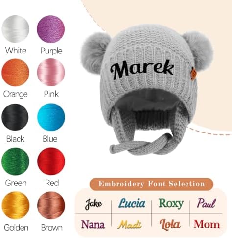 Personalized Baby Beanie Hats