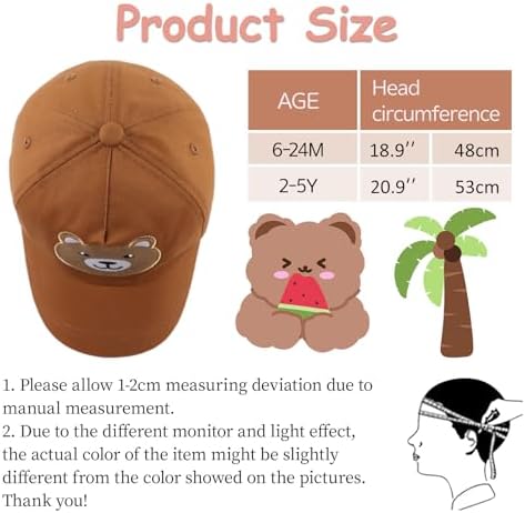 Adjustable Cotton Toddler Cap