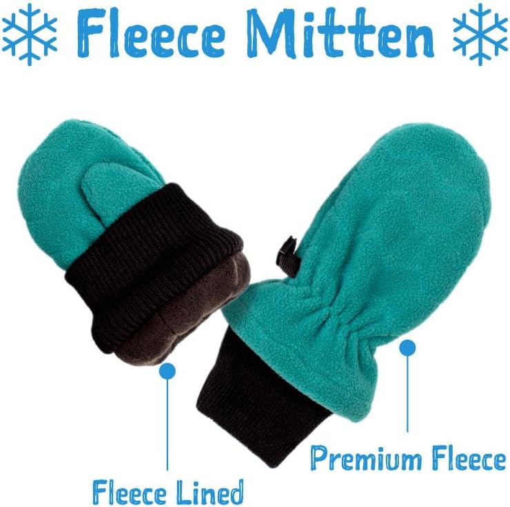 Warm Winter Fleece Mittens for toddlers super soft and easy on