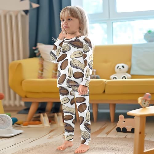 WIFIU Soft Cotton Pajama Set for Kids 18M-8Y 1