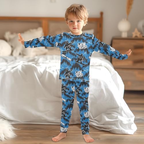 Cute Long Sleeve Pajama Set for Girls Ages 18M-8Y