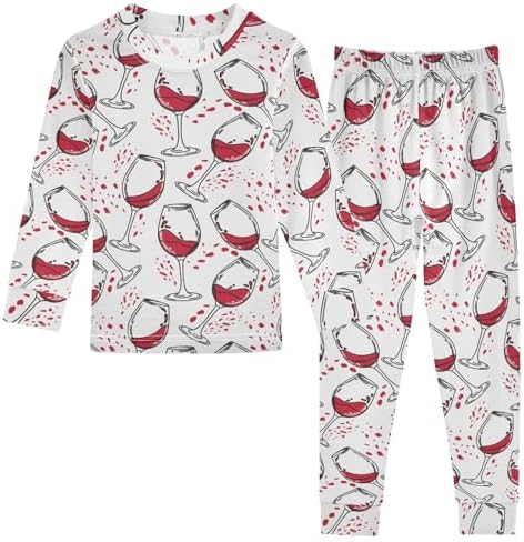 WIFIU Pajama Set for sleep 2-Piece Soft Cotton Pjs 18M-8Y