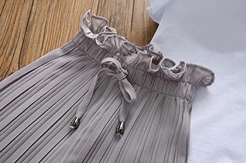 AMIMOJY Toddler Girl Outfit - Summer Tween Set