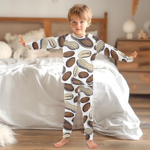 WIFIU Soft Cotton Pajama Set for Kids 18M-8Y 1