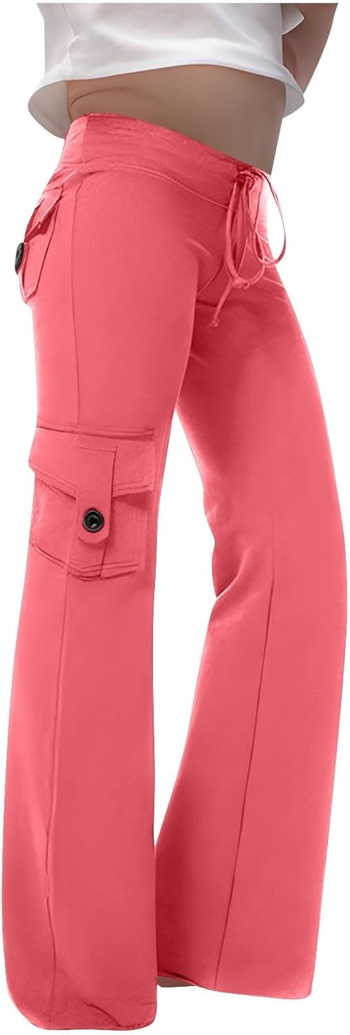 Trendy Flared Workout Pants for Girls