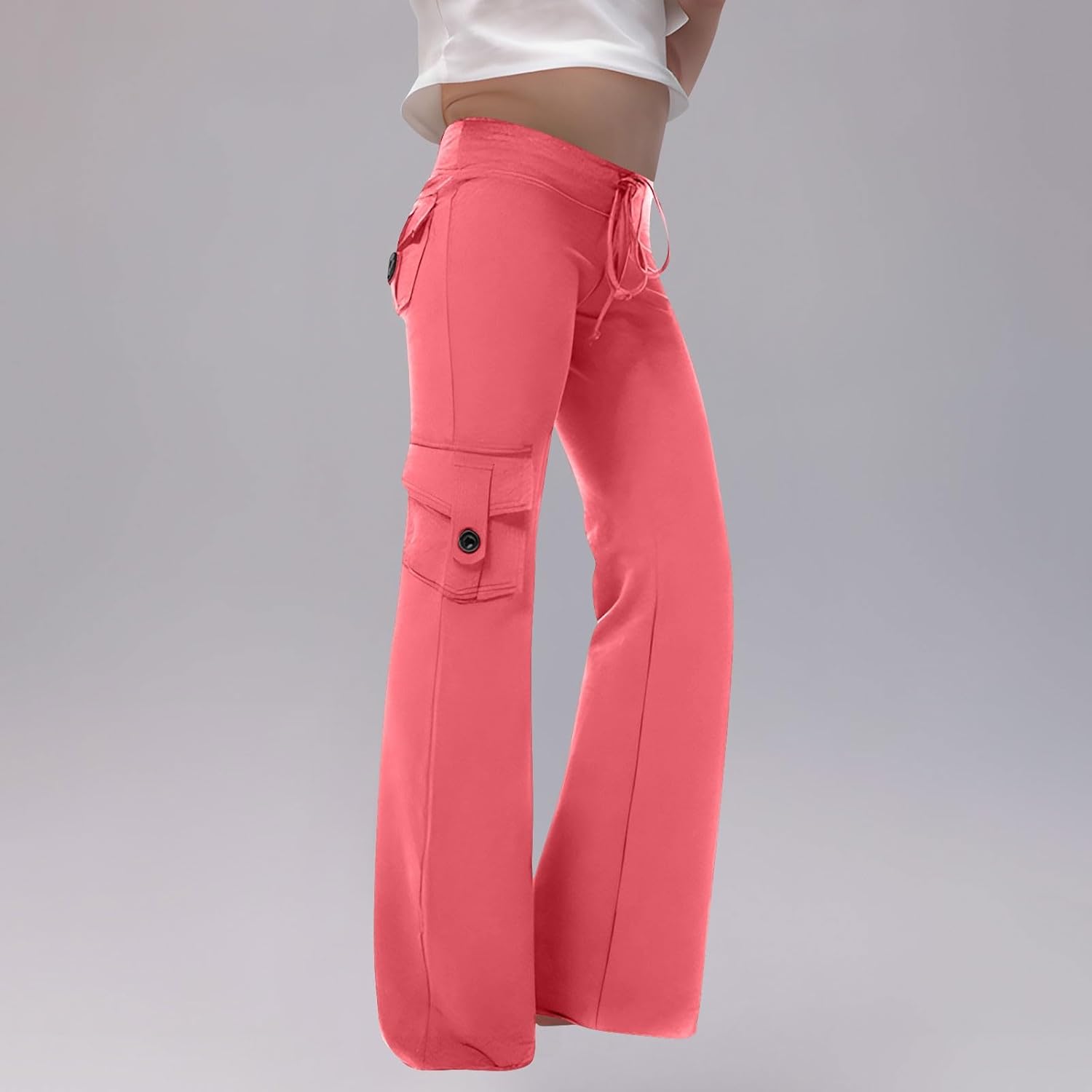 Trendy Flared Workout Pants for Girls