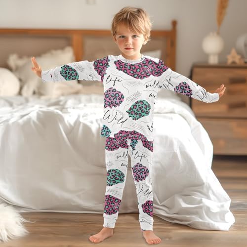 WIFIU Long Sleeve Pajama Set for Girls