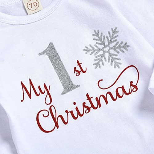 Charming Christmas Letter Print Romper for Babies Soft Cozy