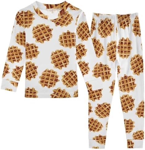 WIFIU Soft Cotton Pajama Set for Kids 18M-8Y