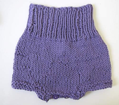 KSS Handmade Gender Neutral WhitePurple Cotton Baby Sweater Pants Set 3 Months