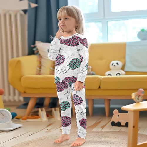 WIFIU Long Sleeve Pajama Set for Girls
