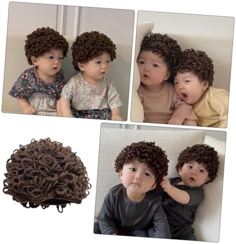 Cute Knitted Wig Hat for Boys and Girls