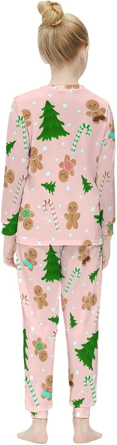 Christmas Gingerbread Thermal Underwear Set for Girls