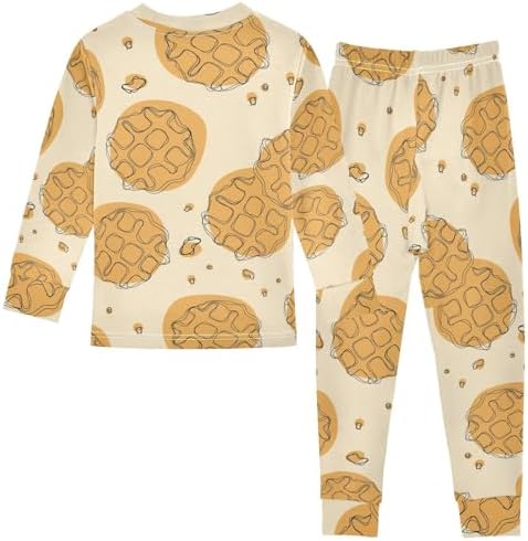 WIFIU Soft Cotton 2 Piece Pajama Set for Kids 18M-8Y