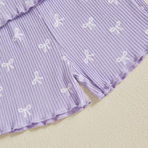Summer Ruffle Top Shorts Set for toddlers