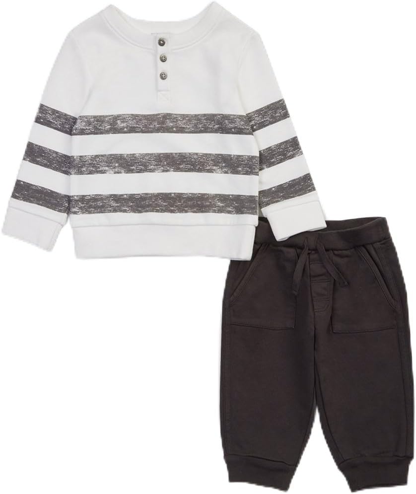 Splendi baby-boys stripe l s henley set